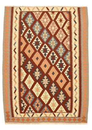 Kelim Teppich - Oriental - 140 x 100 cm - mehrfarbig