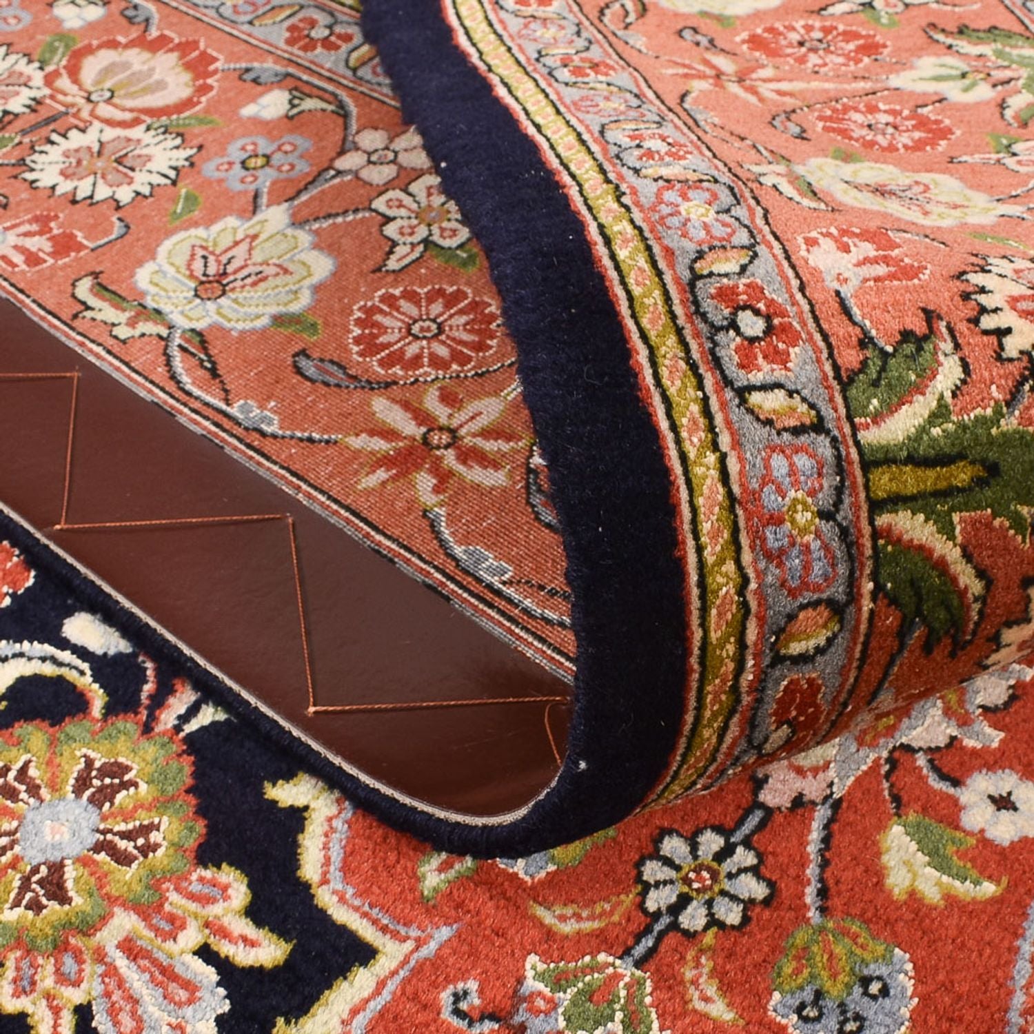Perserteppich - Ghom - Royal - 227 x 140 cm - dunkelblau