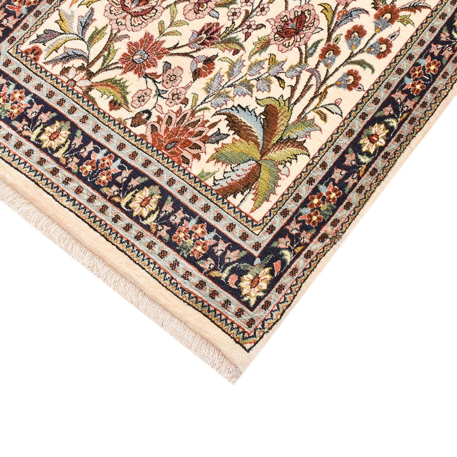 Läufer Perser - Ghom - Royal - 203 x 63 cm - hellbeige