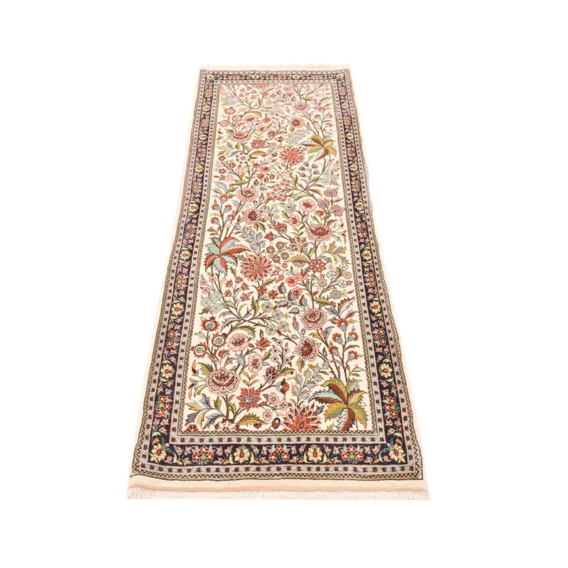 Läufer Perser - Ghom - Royal - 203 x 63 cm - hellbeige