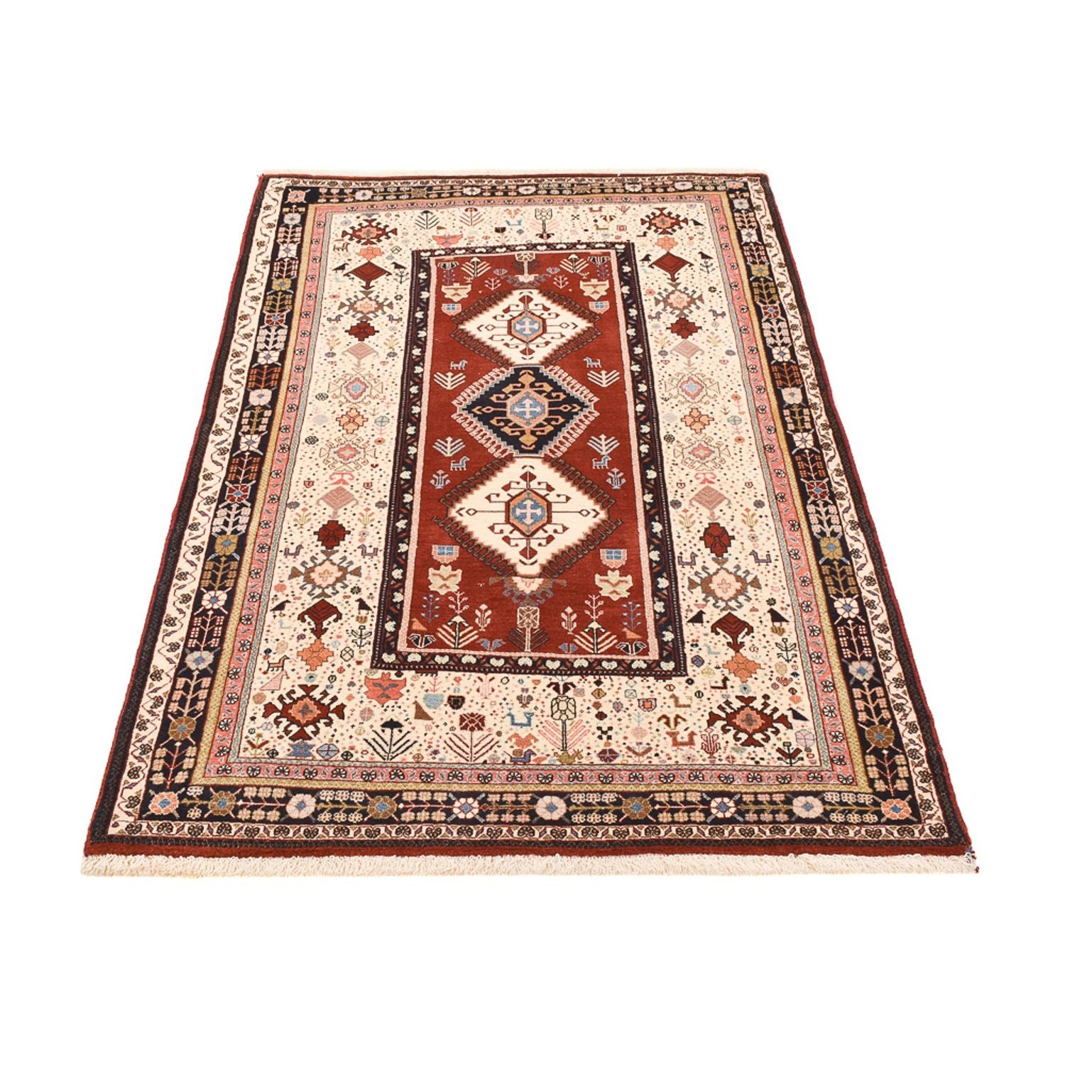 Gabbeh Teppich - Kaschkuli Perser - 190 x 133 cm - mehrfarbig
