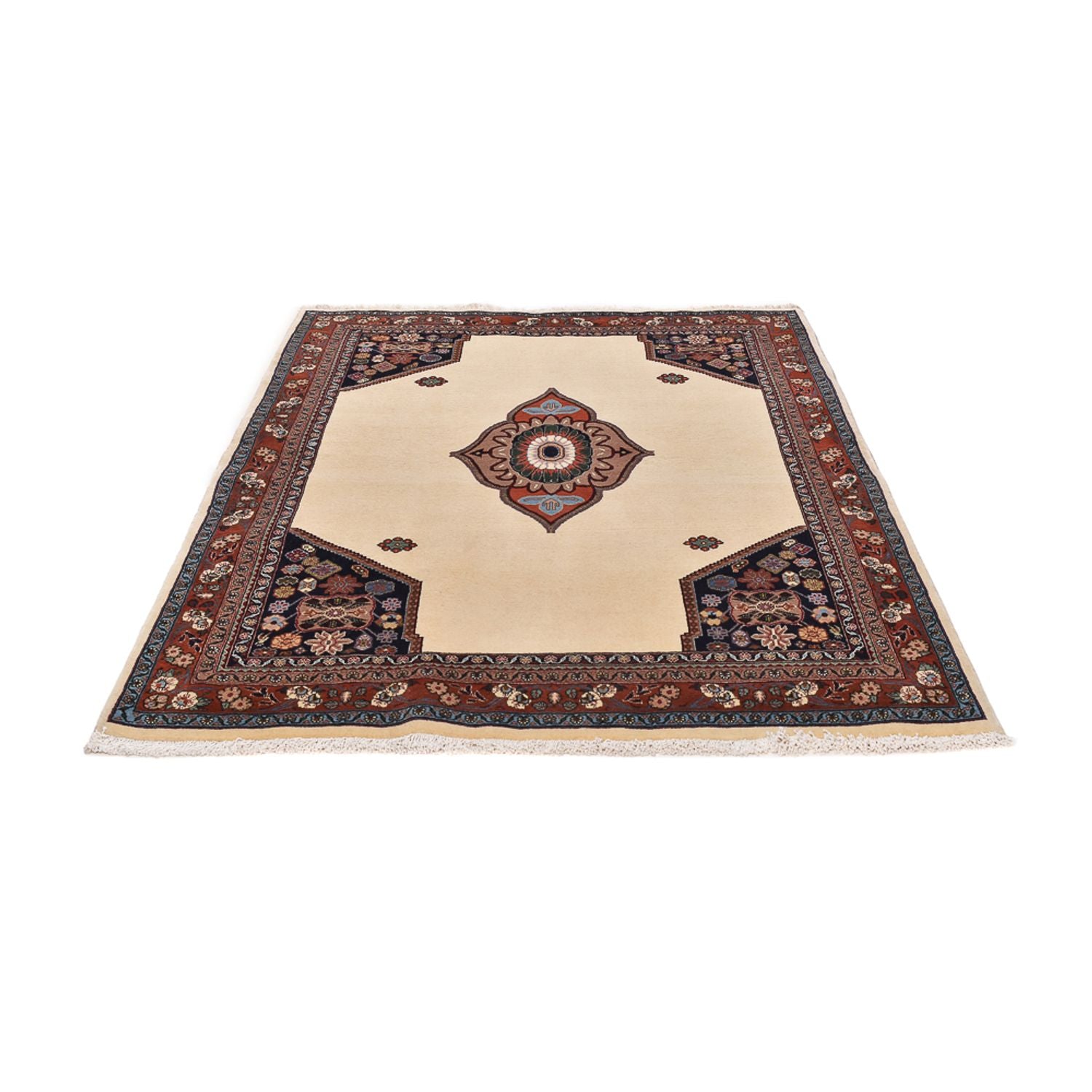 Gabbeh Teppich - Kaschkuli Perser - 218 x 150 cm - hellbeige