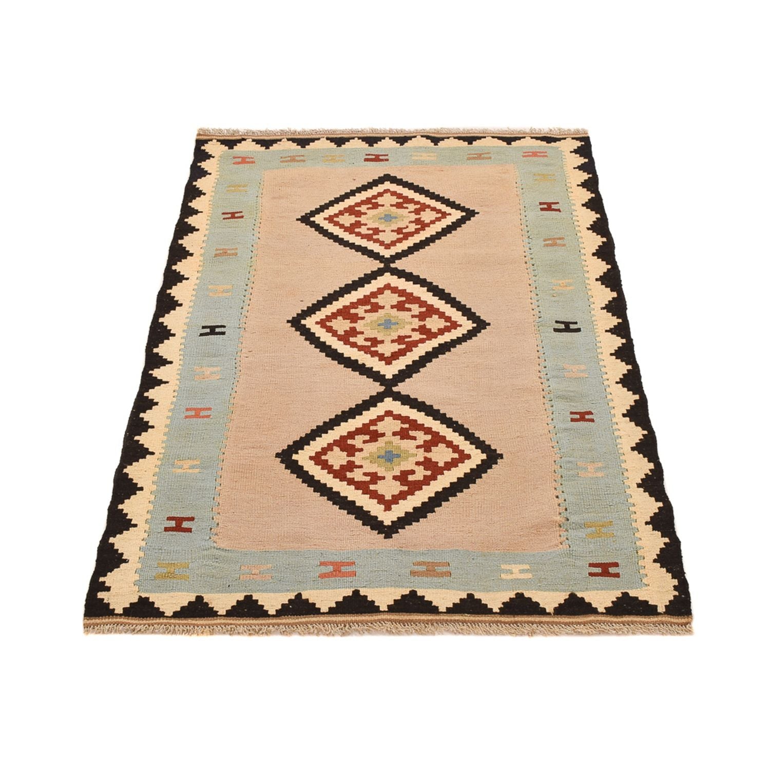 Kelim Teppich - Oriental - 155 x 100 cm - mehrfarbig