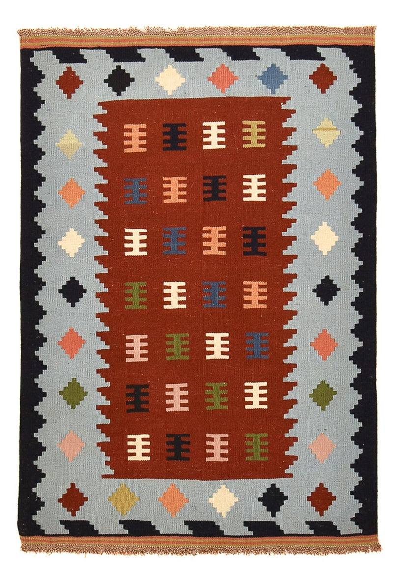 Kelim Teppich - Oriental - 145 x 100 cm - mehrfarbig