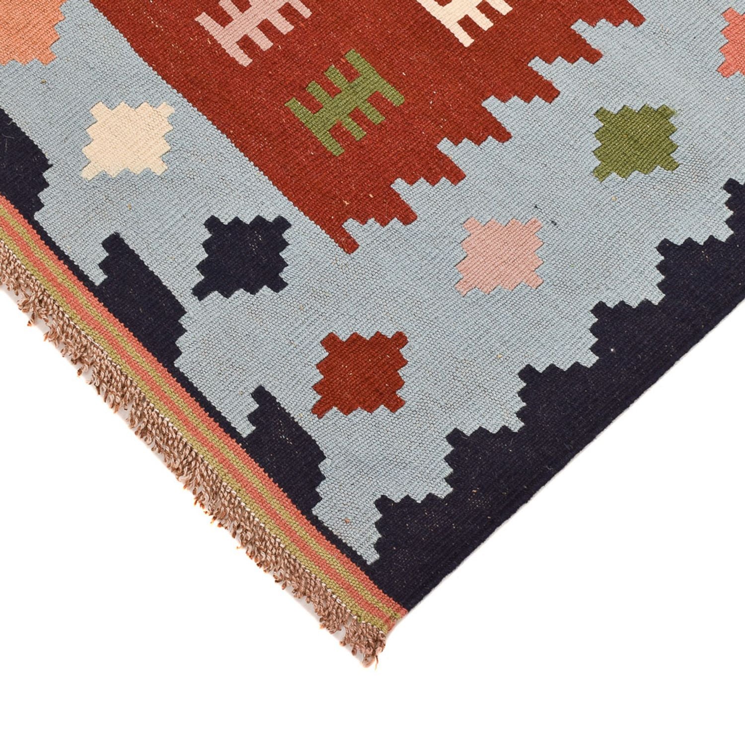 Kelim Teppich - Oriental - 145 x 100 cm - mehrfarbig