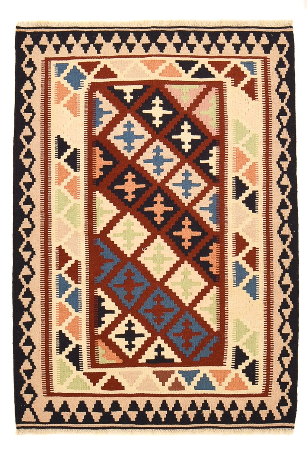 Kelim Teppich - Oriental - 147 x 102 cm - mehrfarbig