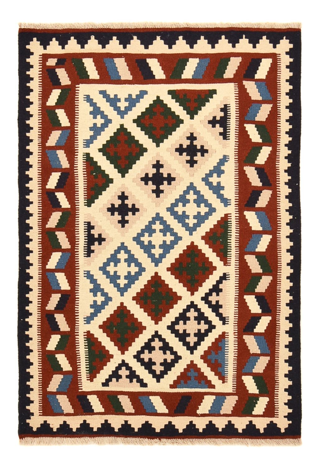 Kelim Teppich - Oriental - 148 x 100 cm - mehrfarbig