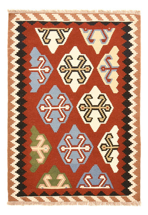 Kelim Teppich - Oriental - 146 x 100 cm - mehrfarbig