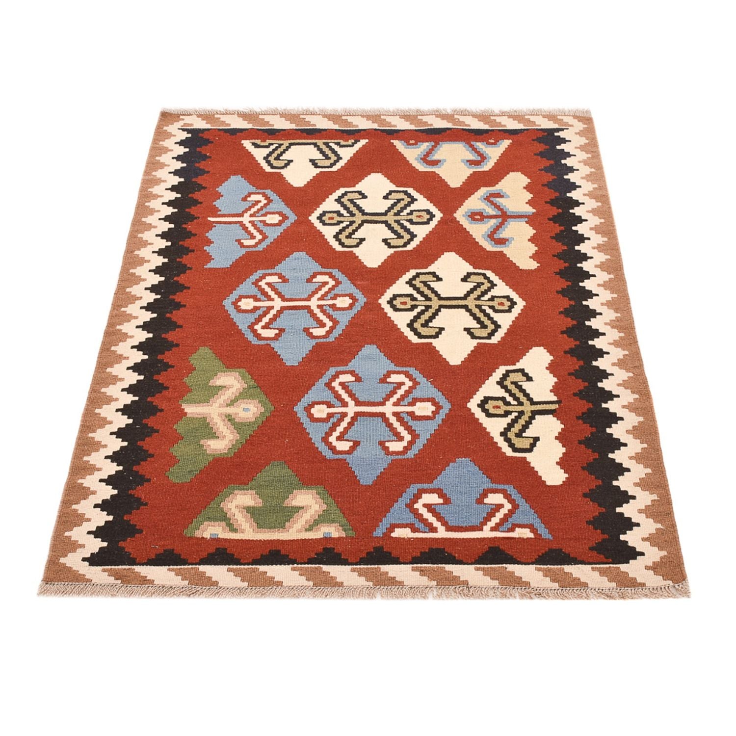 Kelim Teppich - Oriental - 146 x 100 cm - mehrfarbig