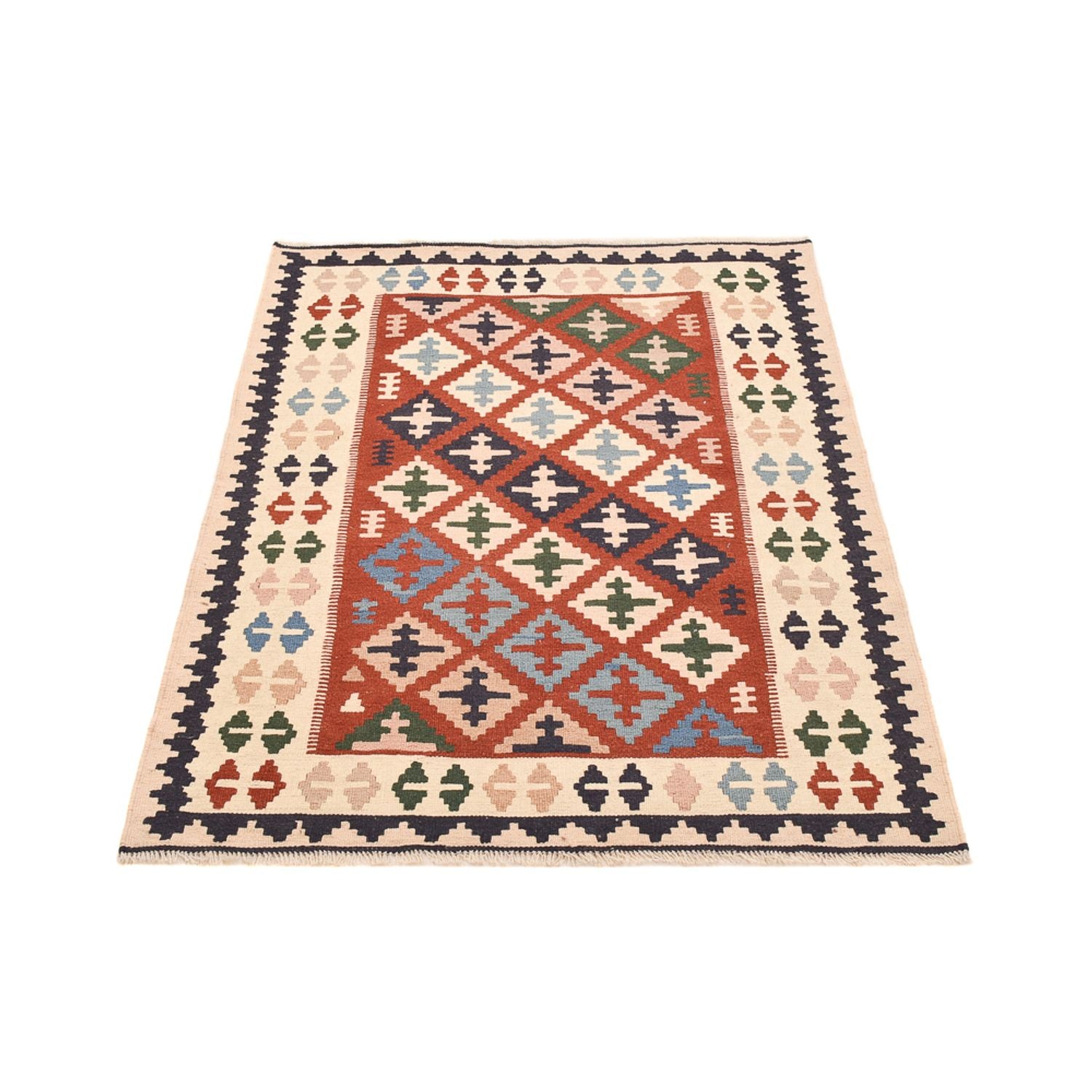 Kelim Teppich - Oriental - 142 x 100 cm - mehrfarbig