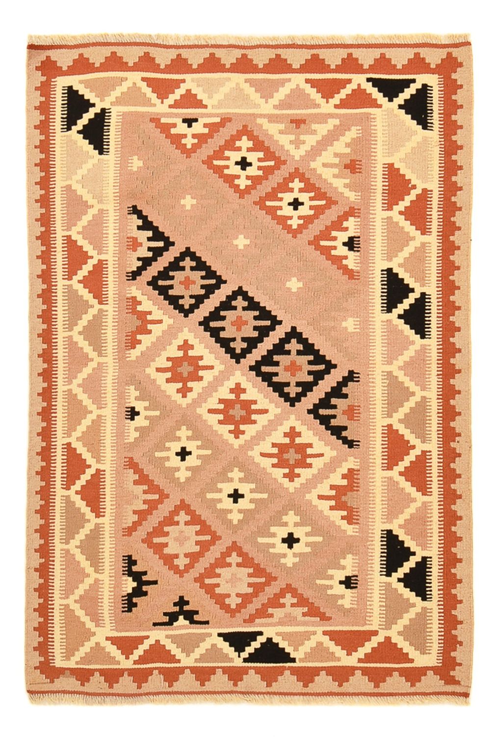 Kelim Teppich - Oriental - 150 x 100 cm - mehrfarbig