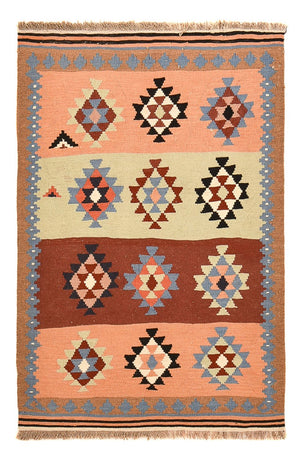 Kelim Teppich - Oriental - 150 x 100 cm - mehrfarbig