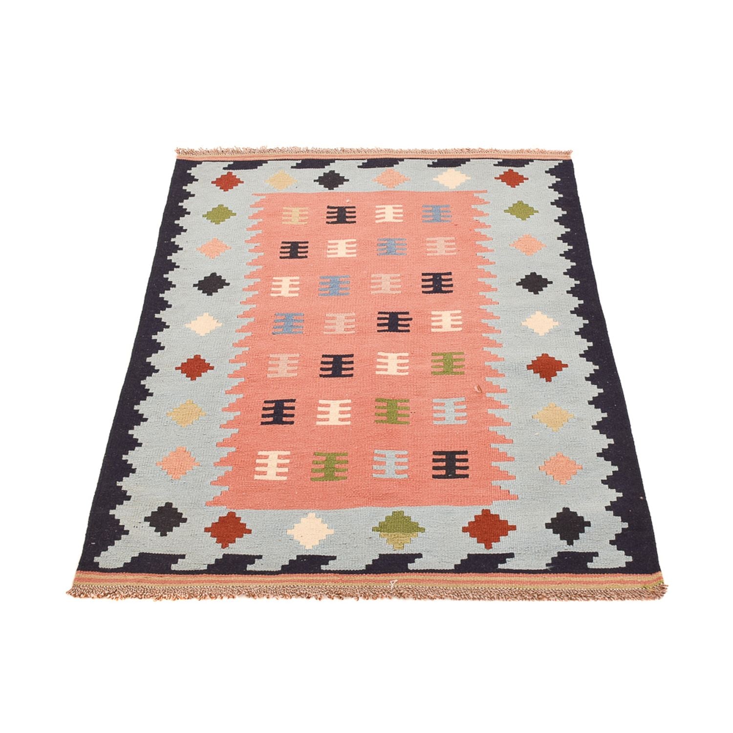 Kelim Teppich - Oriental - 143 x 100 cm - mehrfarbig