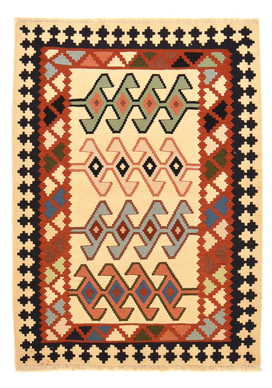 Kelim Teppich - Oriental - 147 x 105 cm - mehrfarbig