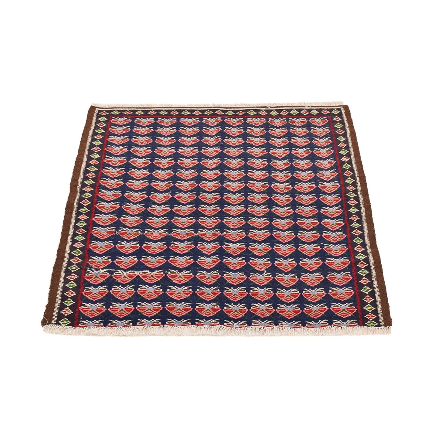 Kelim Teppich - Oriental quadratisch  - 66 x 66 cm - mehrfarbig