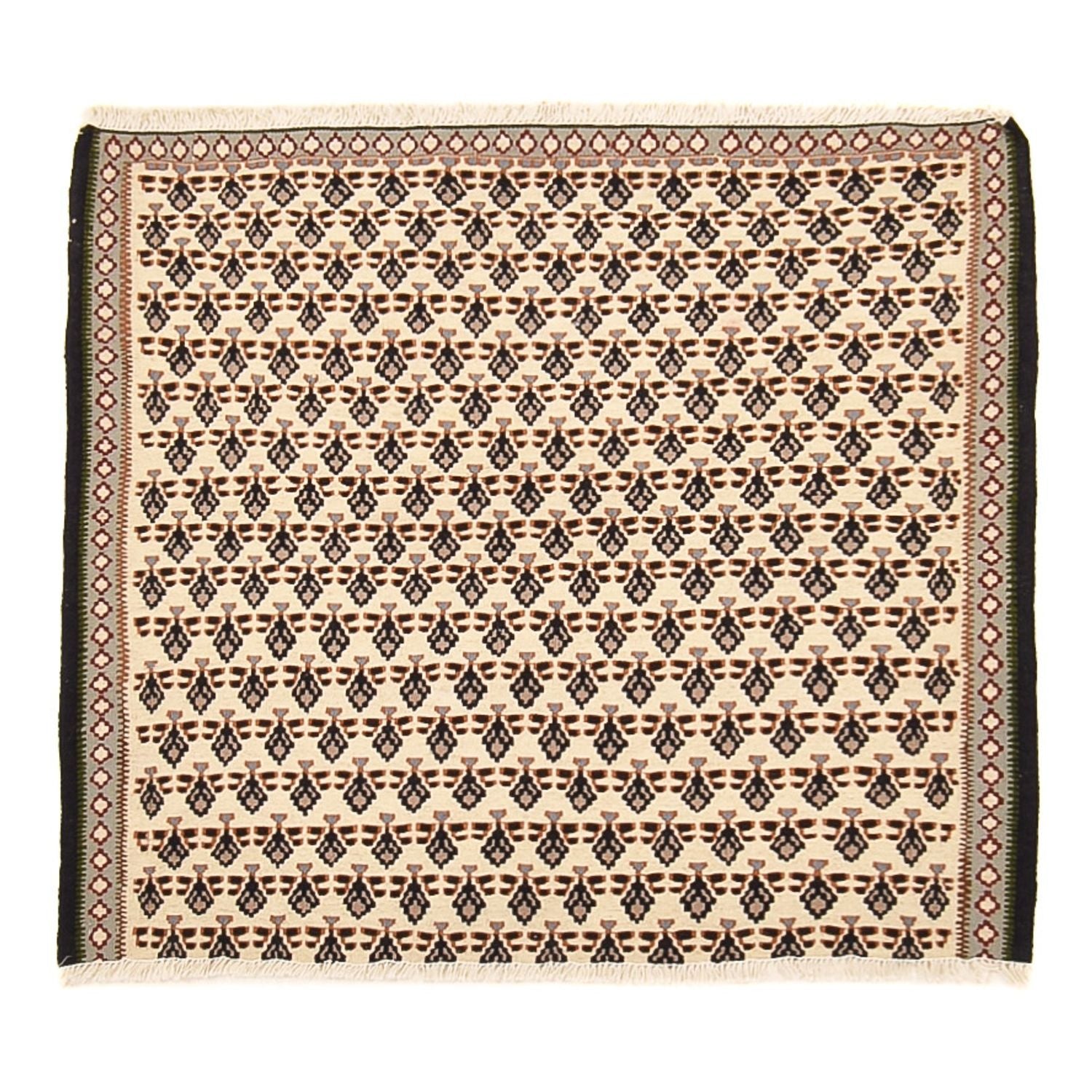 Kelim Teppich - Oriental - 85 x 82 cm - creme
