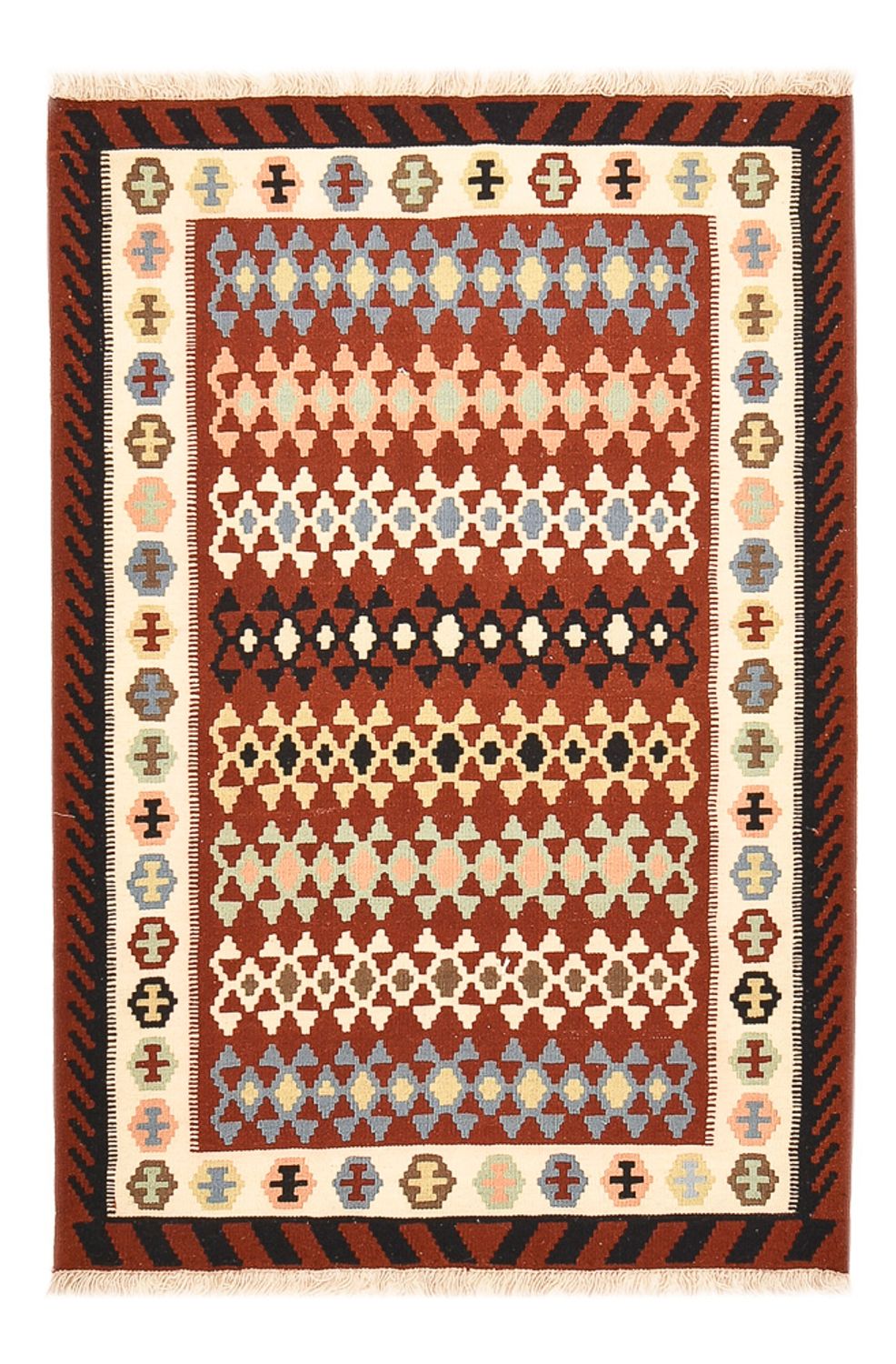 Kelim Teppich - Oriental - 148 x 100 cm - mehrfarbig
