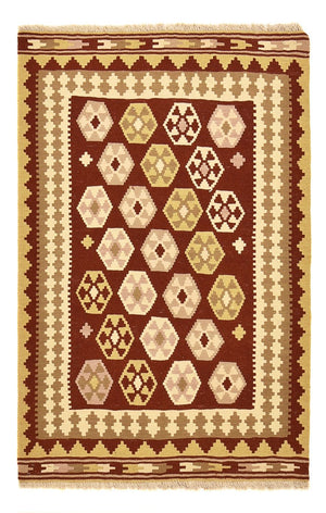 Kelim Teppich - Oriental - 155 x 100 cm - mehrfarbig