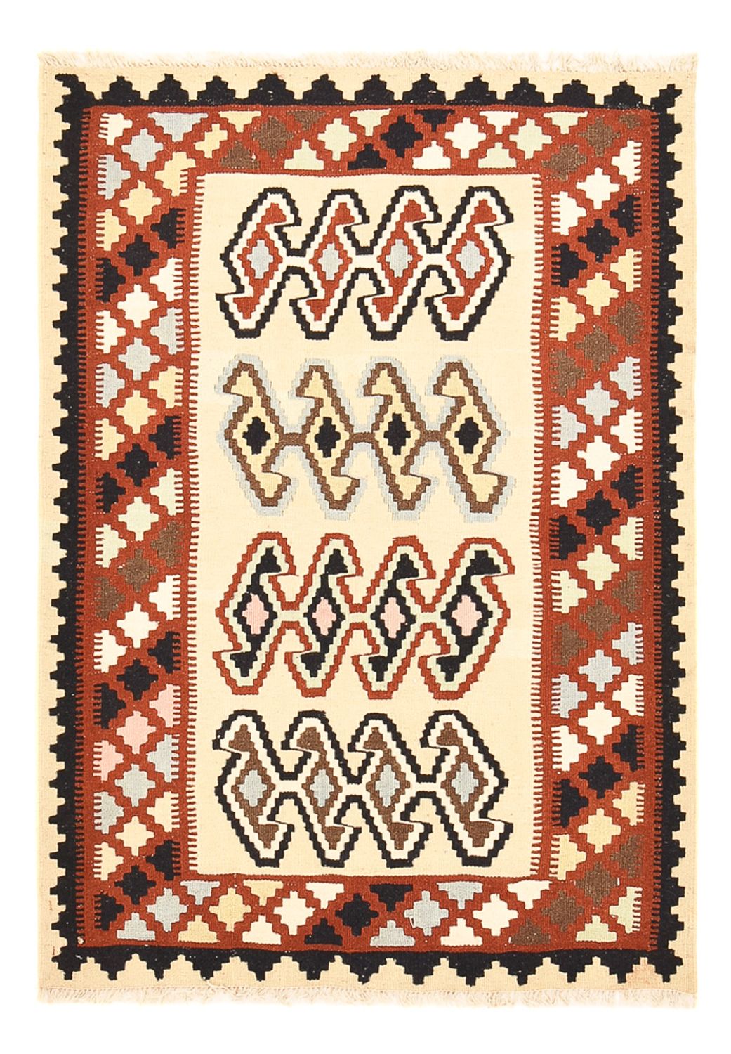 Kelim Teppich - Oriental - 148 x 105 cm - mehrfarbig