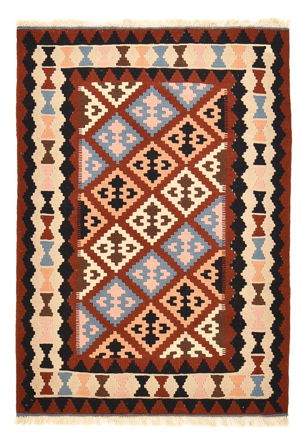 Kelim Teppich - Oriental - 146 x 100 cm - mehrfarbig