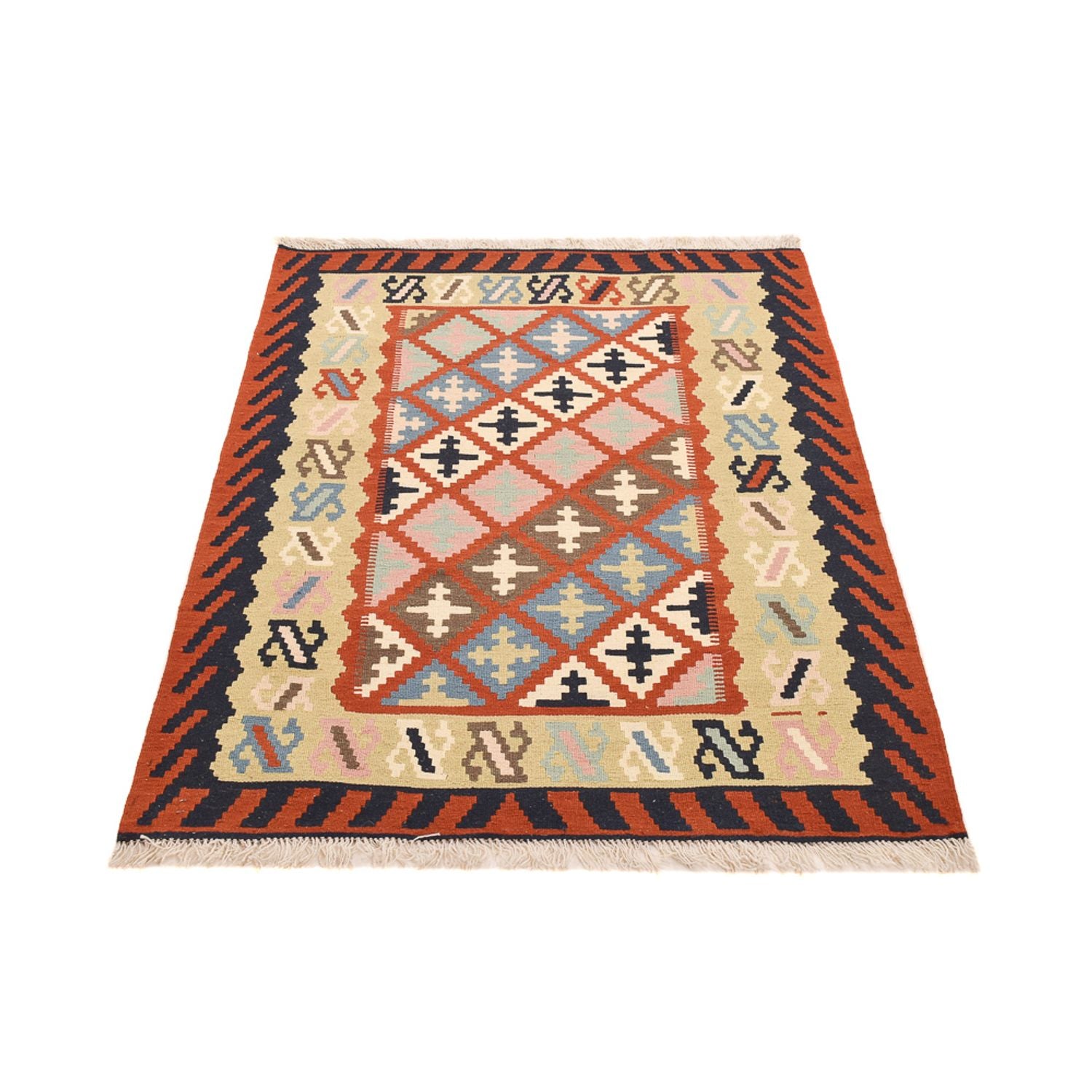 Kelim Teppich - Oriental - 140 x 104 cm - mehrfarbig