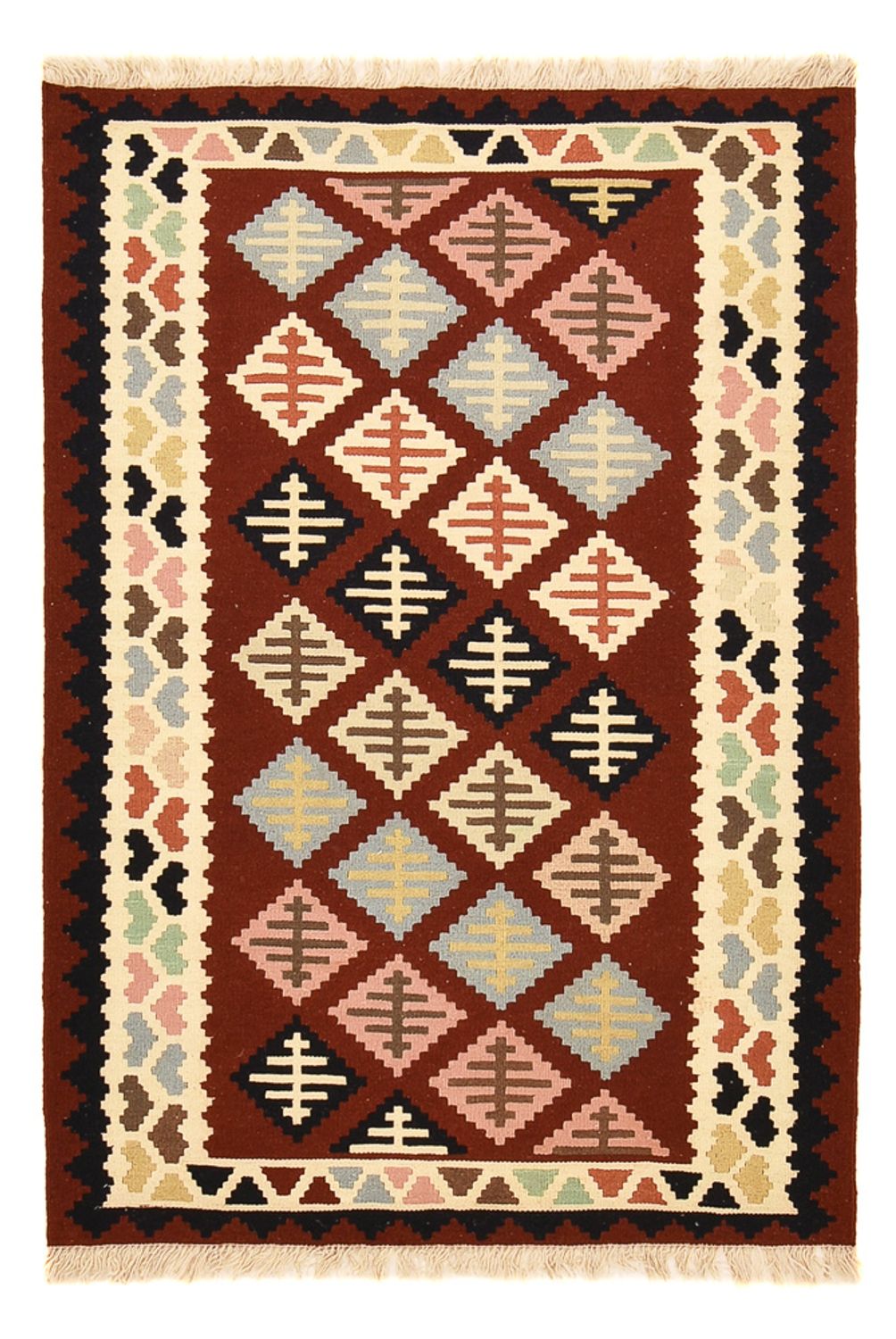 Kelim Teppich - Oriental - 147 x 103 cm - mehrfarbig