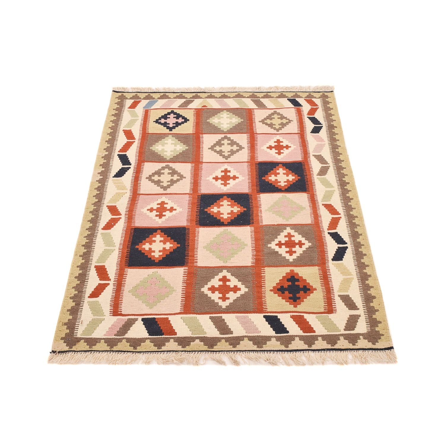 Kelim Teppich - Oriental - 146 x 100 cm - mehrfarbig