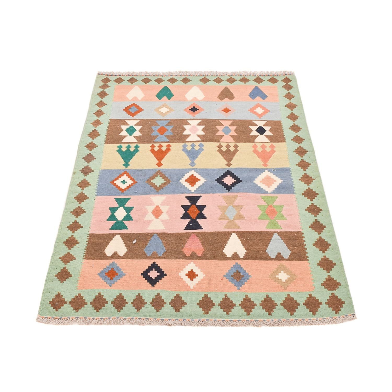 Kelim Teppich - Oriental - 156 x 109 cm - mehrfarbig