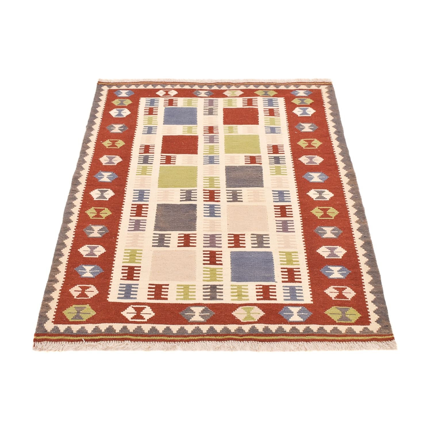 Kelim Teppich - Oriental - 146 x 102 cm - mehrfarbig