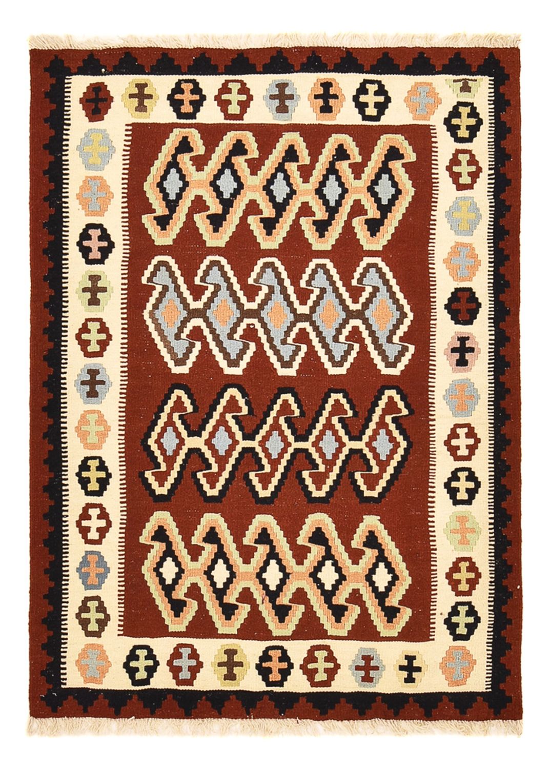 Kelim Teppich - Oriental - 150 x 105 cm - mehrfarbig