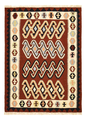 Kelim Teppich - Oriental - 150 x 105 cm - mehrfarbig