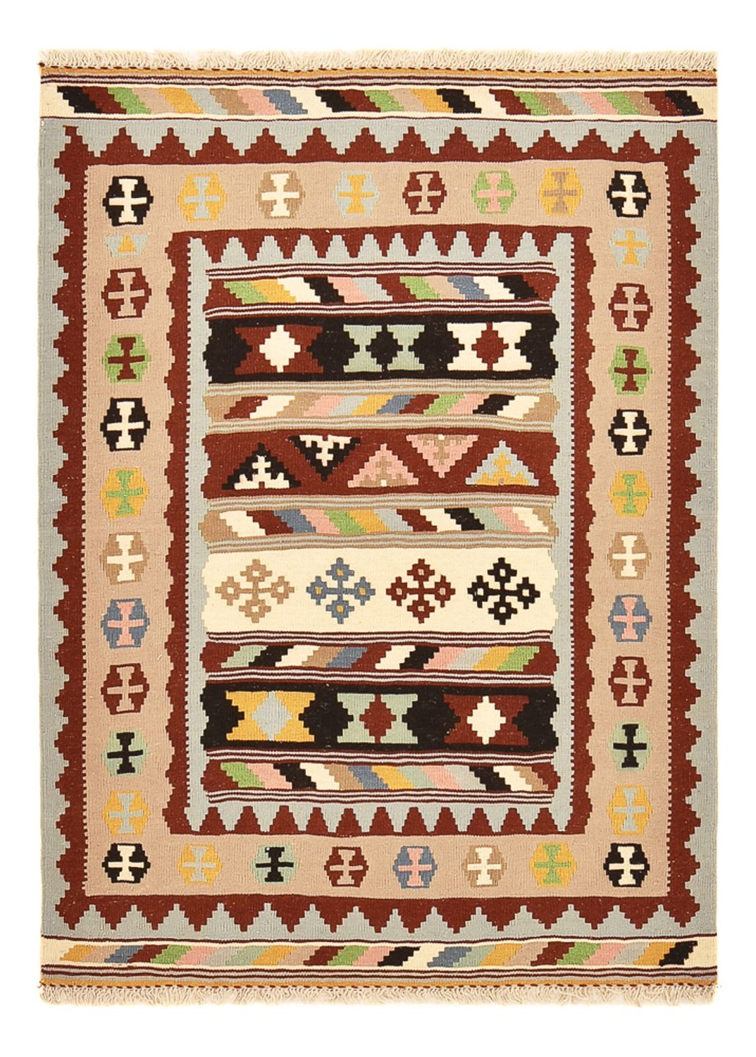 Kelim Teppich - Oriental - 147 x 105 cm - mehrfarbig