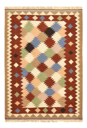 Kelim Teppich - Oriental - 146 x 100 cm - mehrfarbig