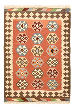 Kelim Teppich - Oriental - 146 x 100 cm - mehrfarbig