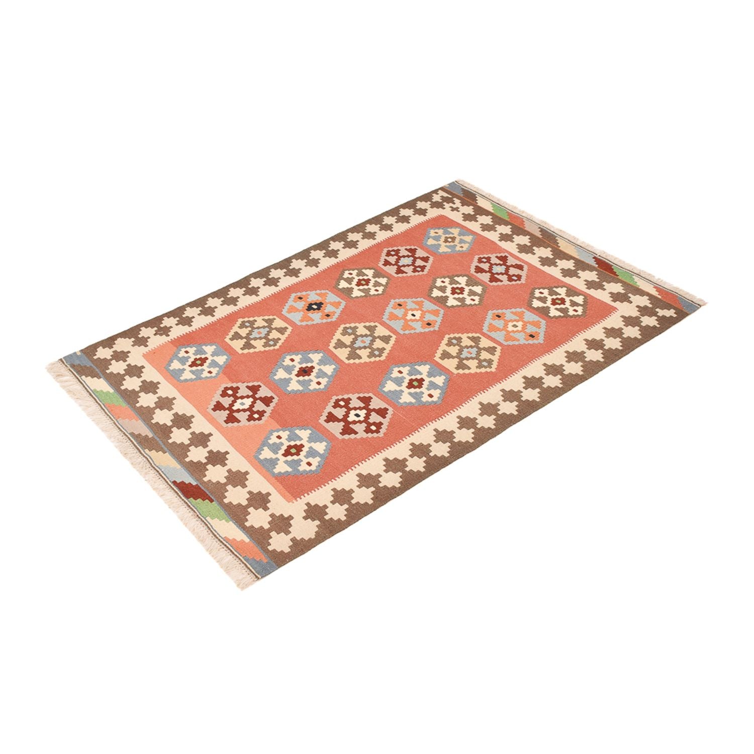 Kelim Teppich - Oriental - 146 x 100 cm - mehrfarbig