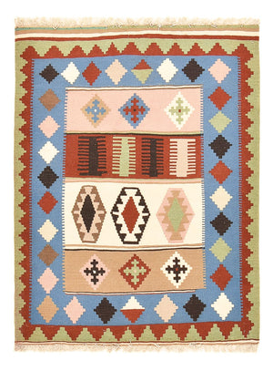 Kelim Teppich - Oriental - 140 x 103 cm - mehrfarbig