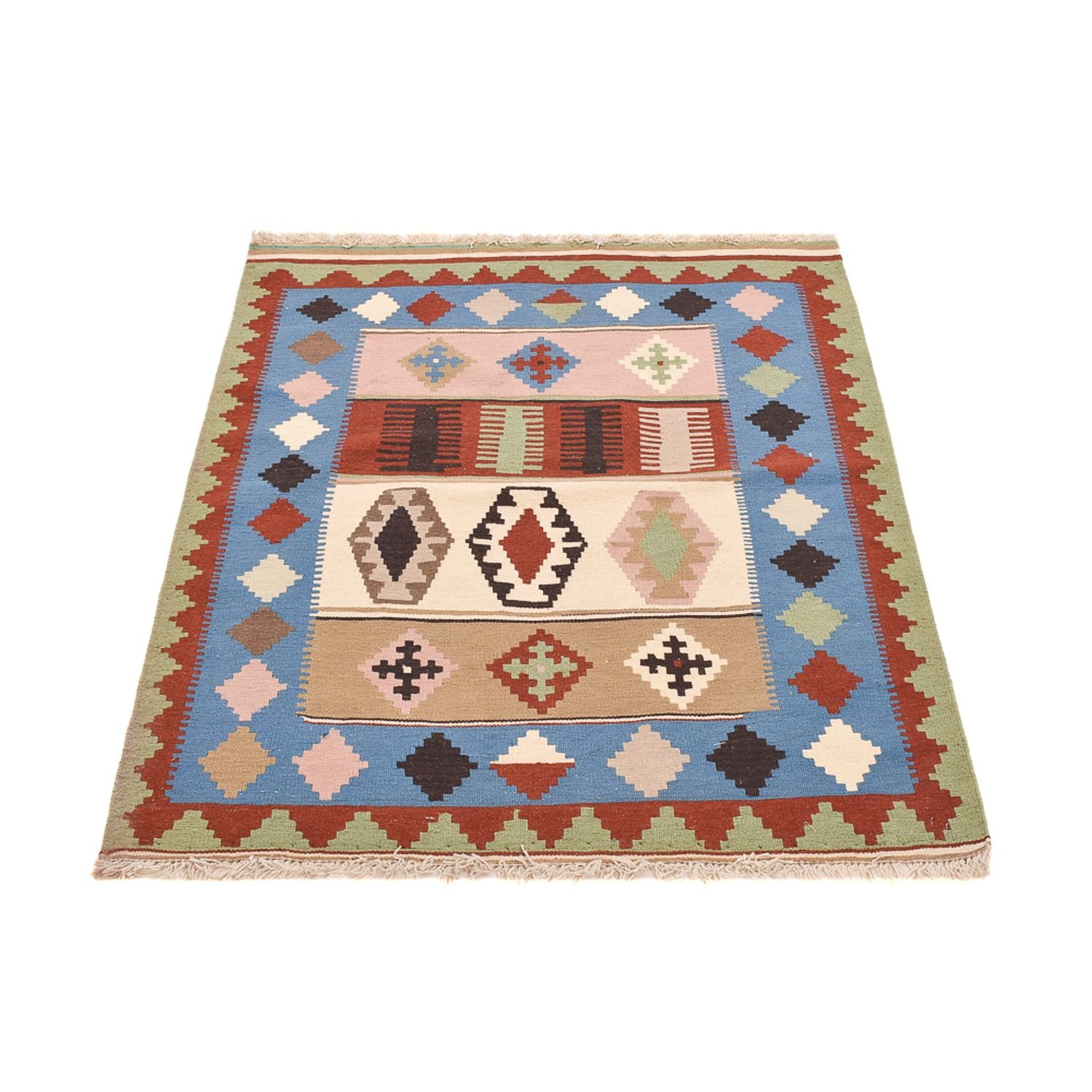 Kelim Teppich - Oriental - 140 x 103 cm - mehrfarbig