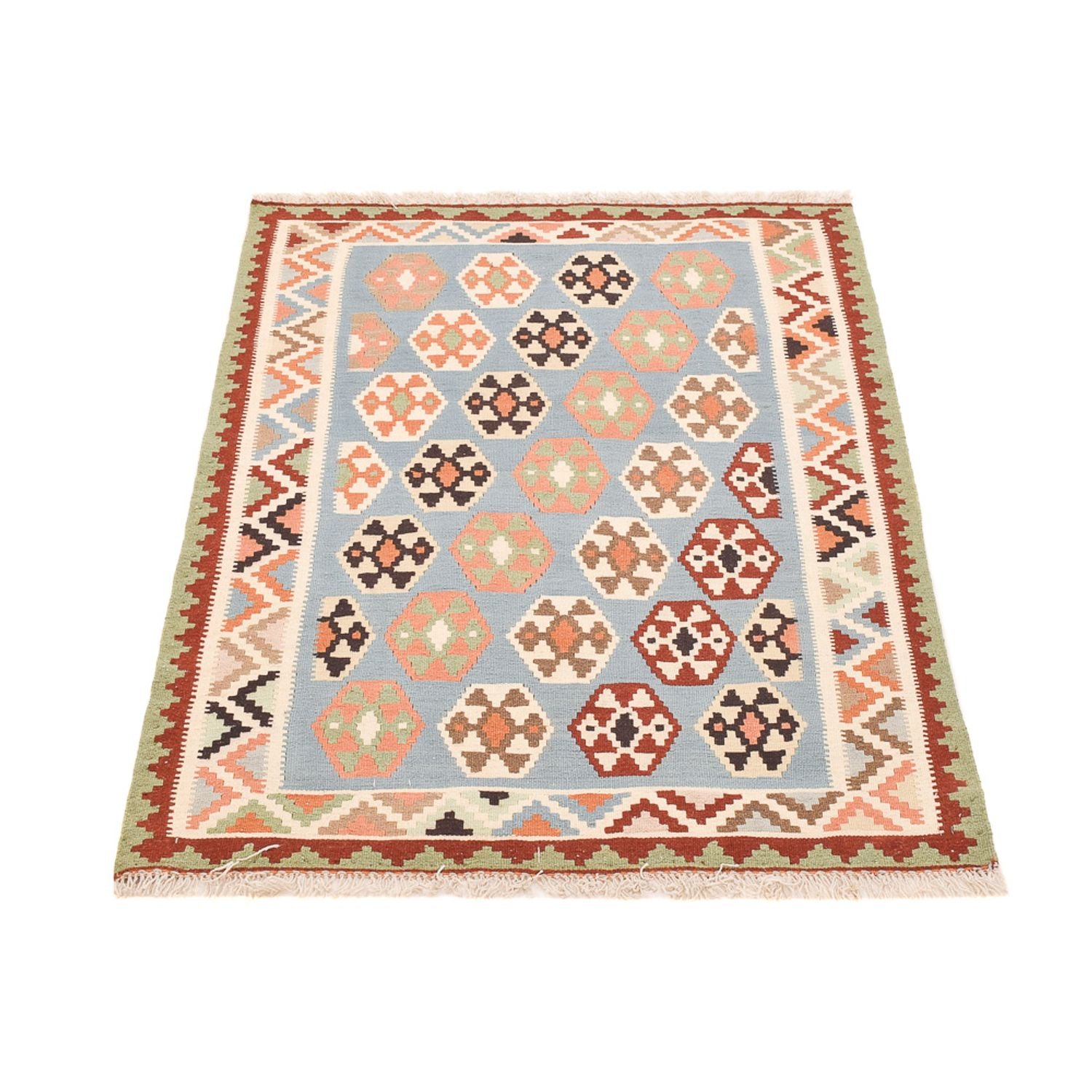 Kelim Teppich - Oriental - 142 x 100 cm - mehrfarbig