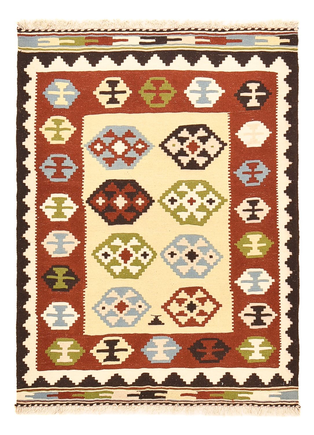 Kelim Teppich - Oriental - 143 x 102 cm - mehrfarbig