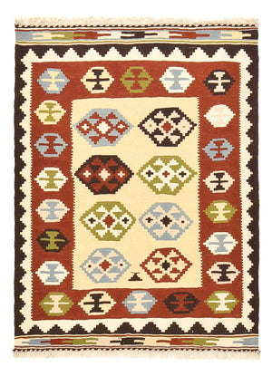Kelim Teppich - Oriental - 143 x 102 cm - mehrfarbig