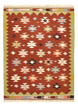 Kelim Teppich - Oriental - 132 x 97 cm - mehrfarbig