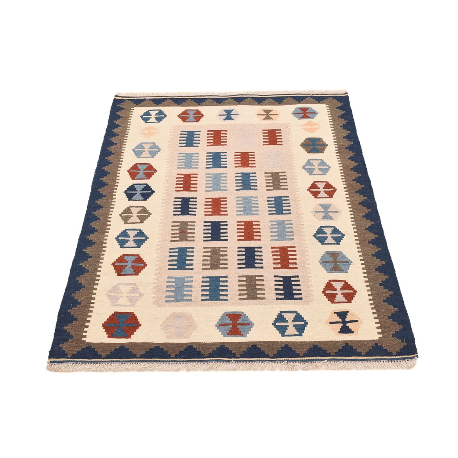 Kelim Teppich - Oriental - 150 x 98 cm - mehrfarbig