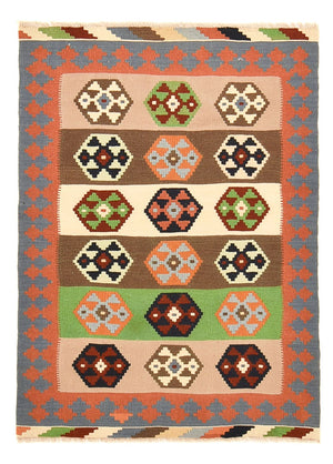 Kelim Teppich - Oriental - 137 x 100 cm - mehrfarbig