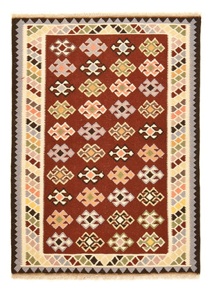 Kelim Teppich - Oriental - 145 x 106 cm - mehrfarbig