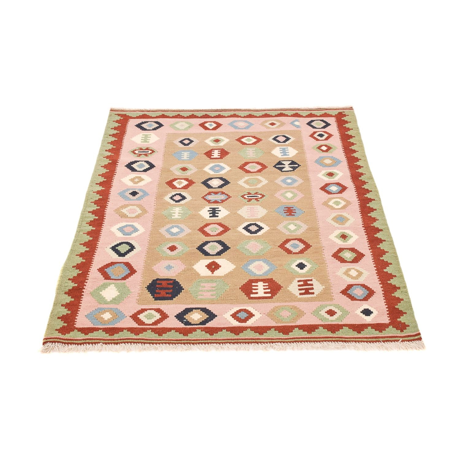 Kelim Teppich - Oriental - 138 x 110 cm - mehrfarbig