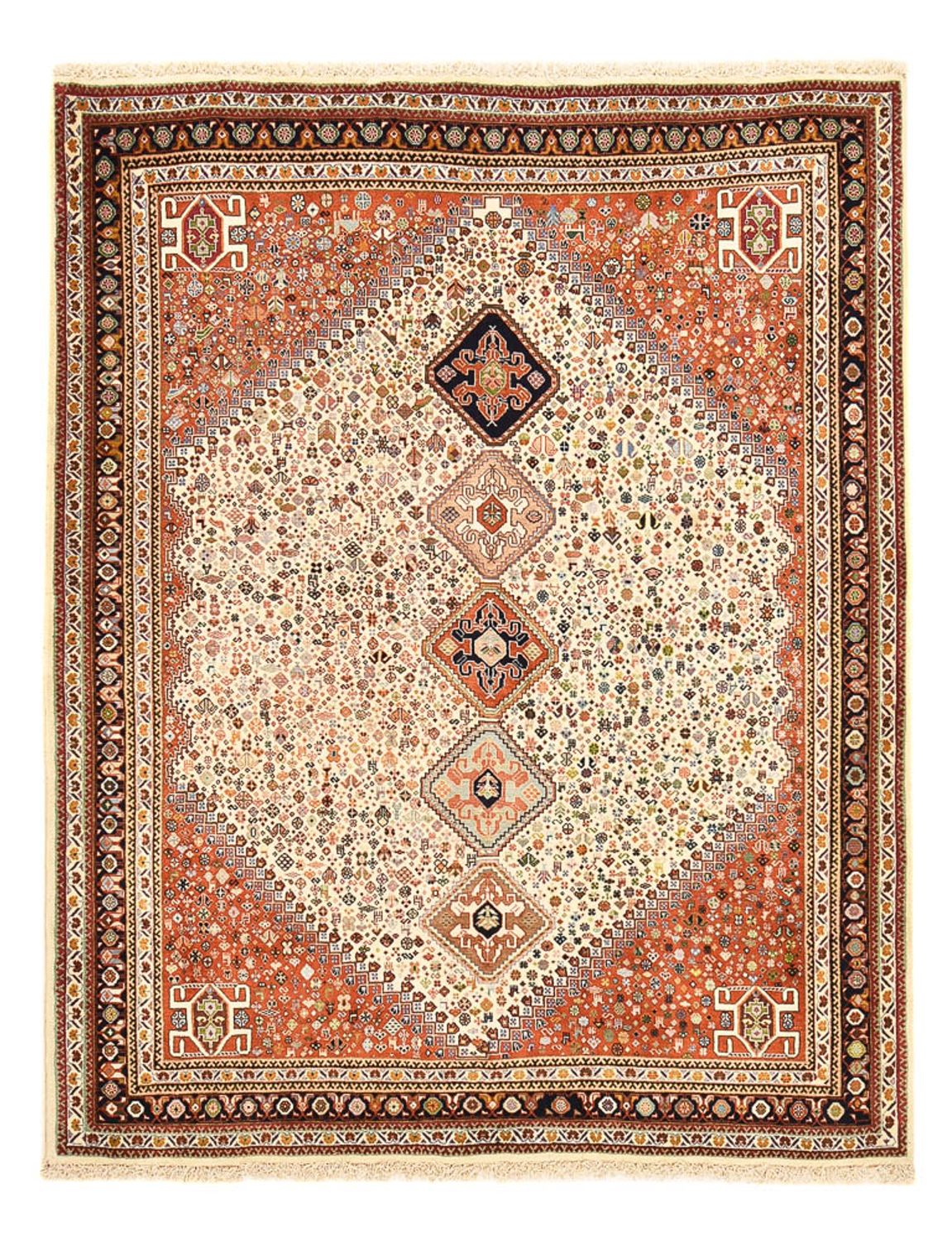 Gabbeh Teppich - Kaschkuli Perser - 222 x 174 cm - sand
