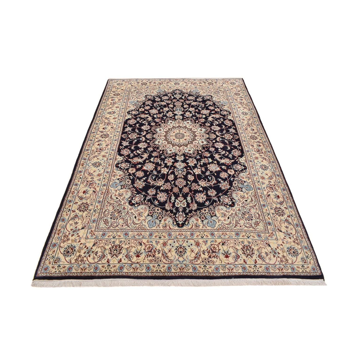 Perserteppich - Nain - Royal - 317 x 200 cm - dunkelblau