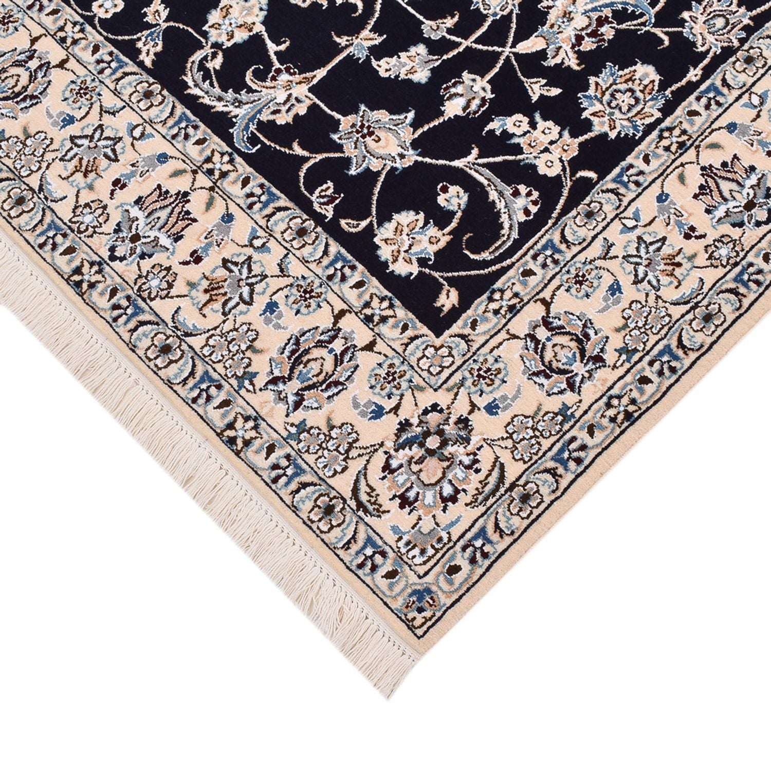 Perserteppich - Nain - Royal - 190 x 148 cm - dunkelblau
