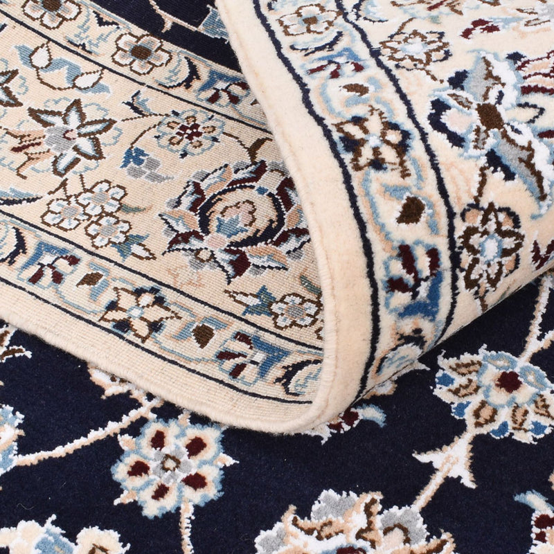 Perserteppich - Nain - Royal - 190 x 148 cm - dunkelblau