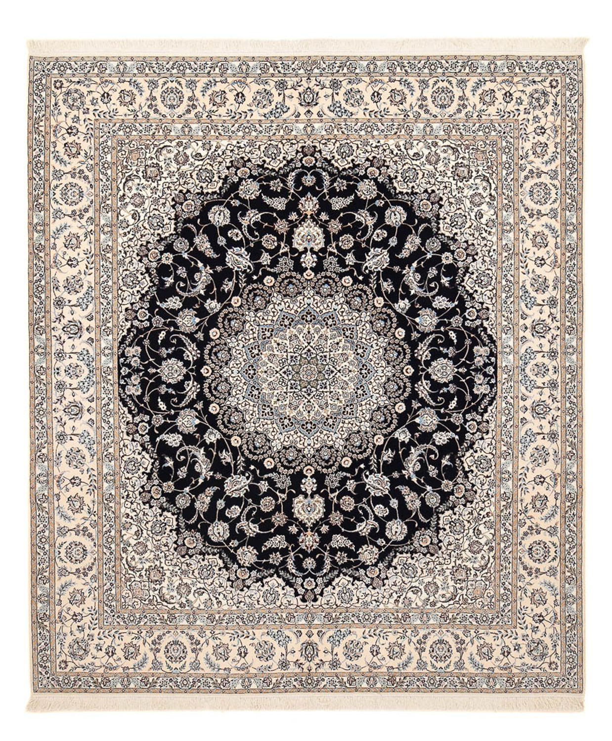 Perserteppich - Nain - Premium - 306 x 254 cm - dunkelblau